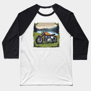 Classic Motorcycle Baseball T-Shirt